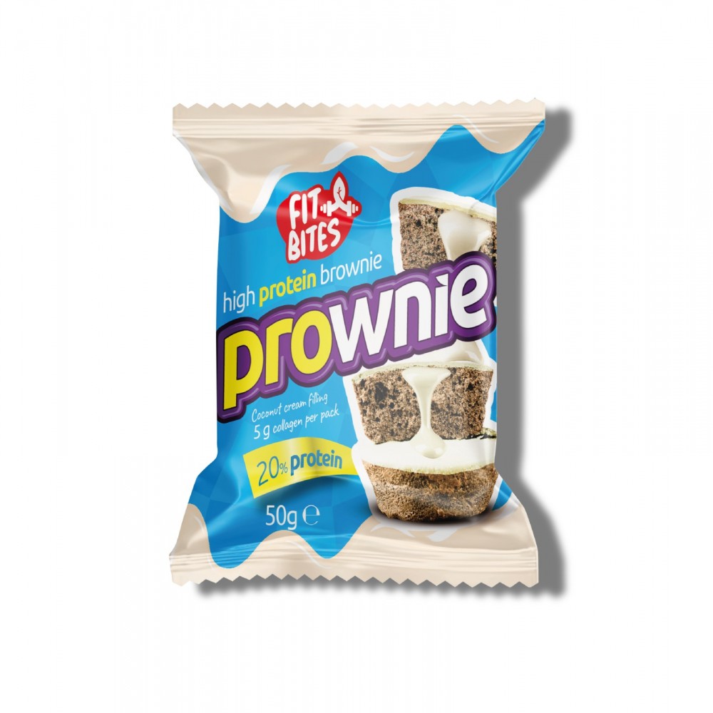 Fit Bites Prownie High Protein Brownie 12 Adet x 50 gram